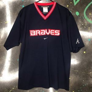 NIKE Atlanta Braves Warmup Pull Over